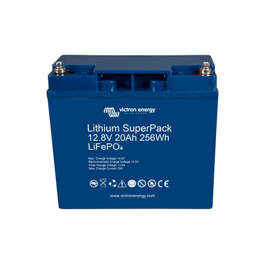 Victron Lithium SuperPack 12.8V/20Ah (M5) - Front View Angled