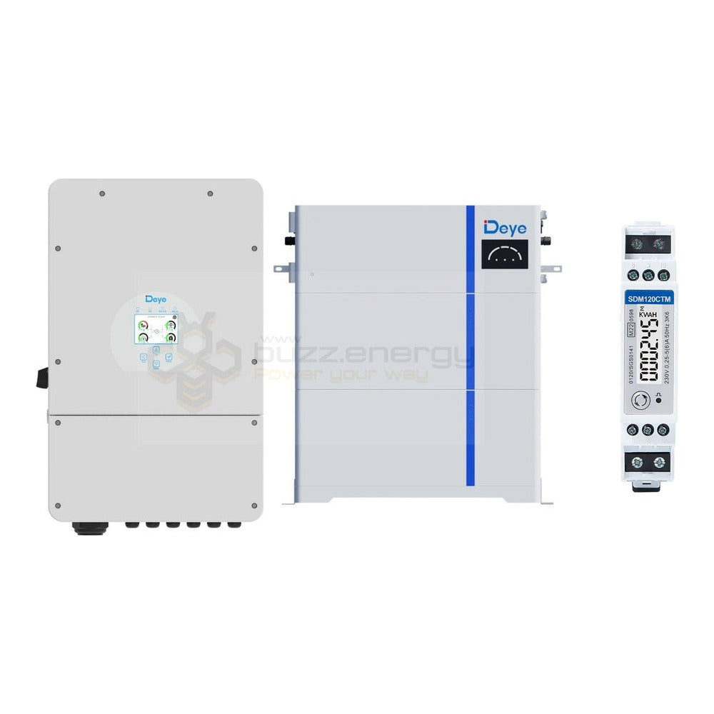 Deye SUN-10-12K-SG02LP1-AU-AM3 + AI- W 10kW with SDM120CTM energy meter