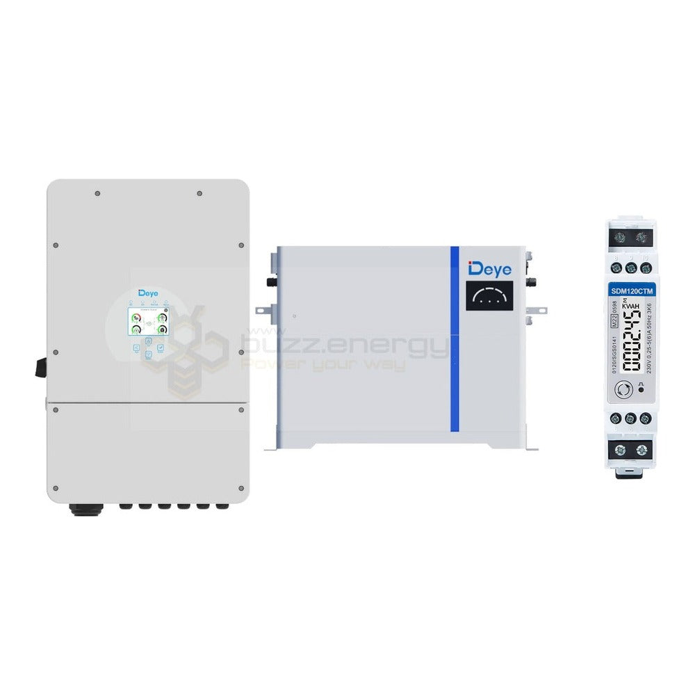 Deye SUN-10-12K-SG02LP1-AU-AM3 + AI- W 5kW with SDM120CTM energy meter