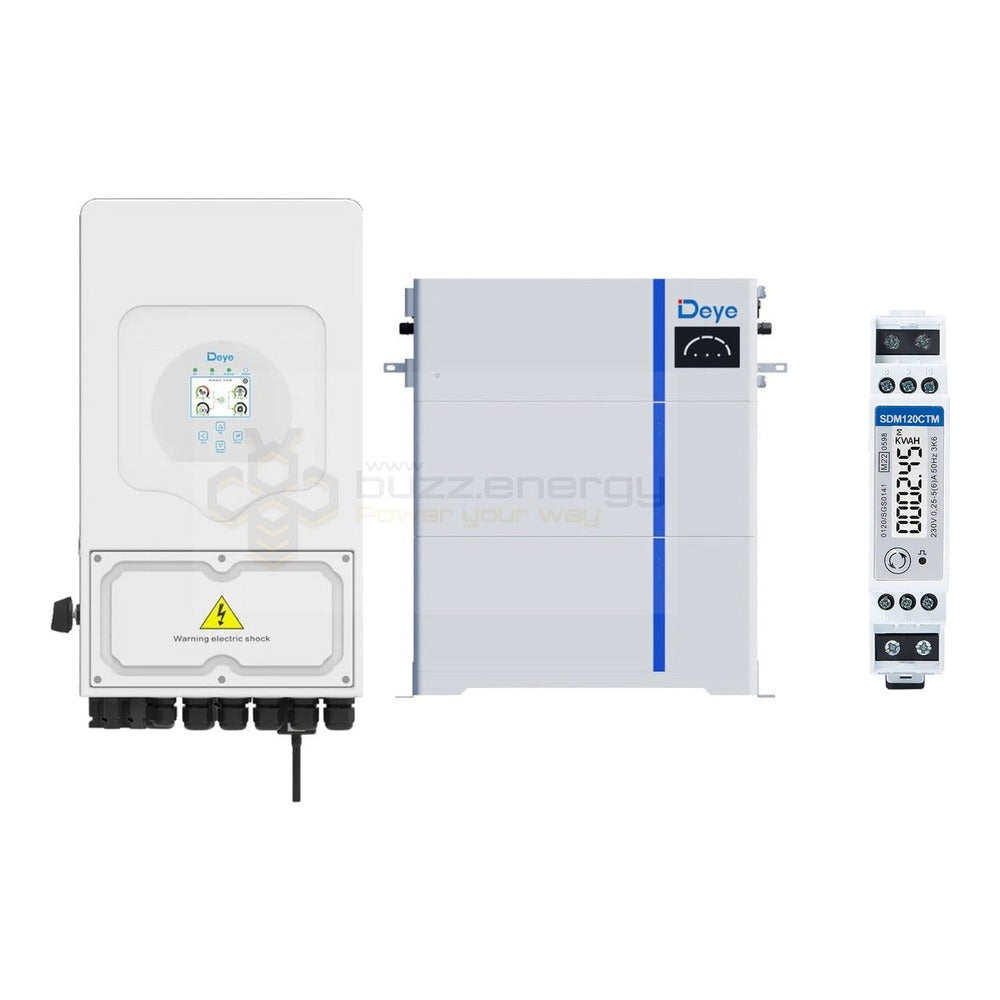 Deye SUN-8K-SG05LP1-AU + AI-W 10kW with SDM120CTM energy meter
