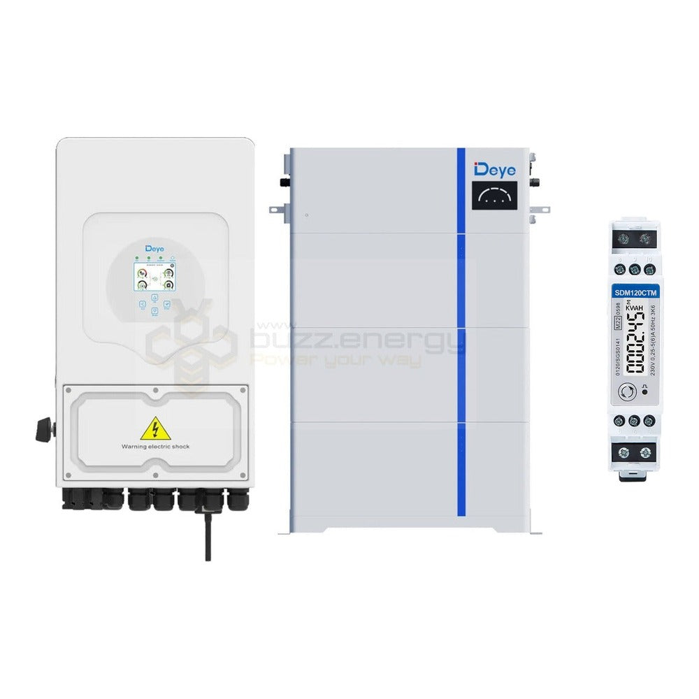 Deye SUN-8K-SG05LP1-AU + AI-W 15kW with SDM120CTM energy meter