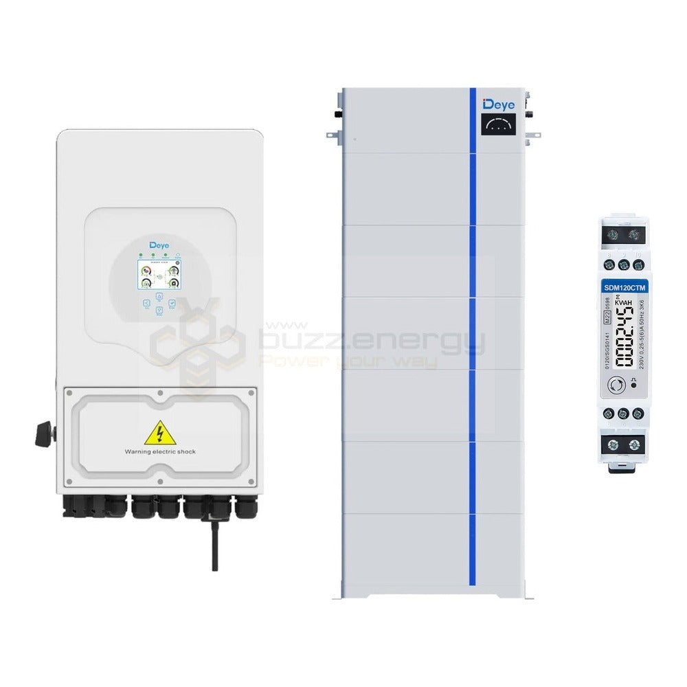 Deye SUN-8K-SG05LP1-AU + AI-W 30kW with SDM120CTM energy meter