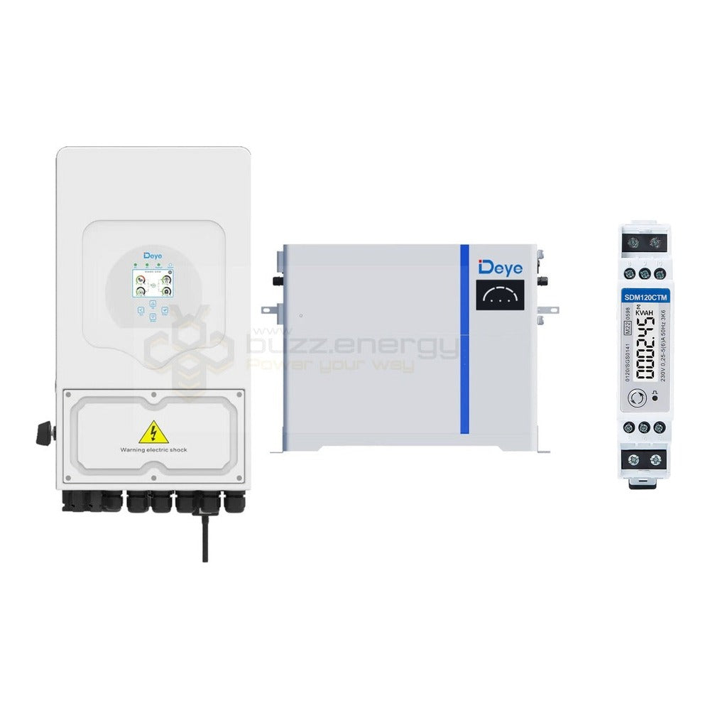 Deye SUN-8K-SG05LP1-AU + AI-W 5kW with SDM120CTM energy meter
