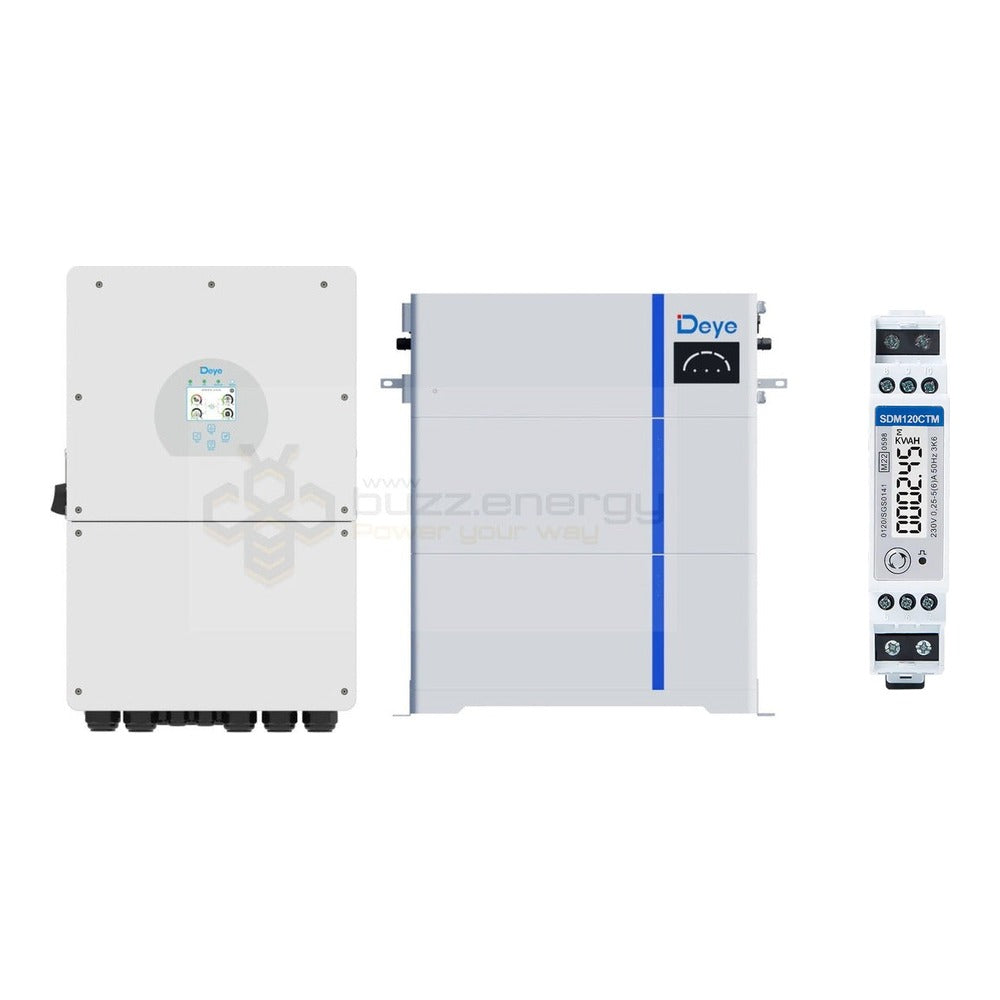 Deye SUN-16K-SG01LP1-AU 16kW + AI-W 10kW with SDM120CTM energy meter
