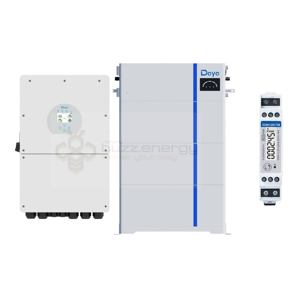 Deye SUN-16K-SG01LP1-AU 16kW + AI-W 15kW with SDM120CTM energy meter