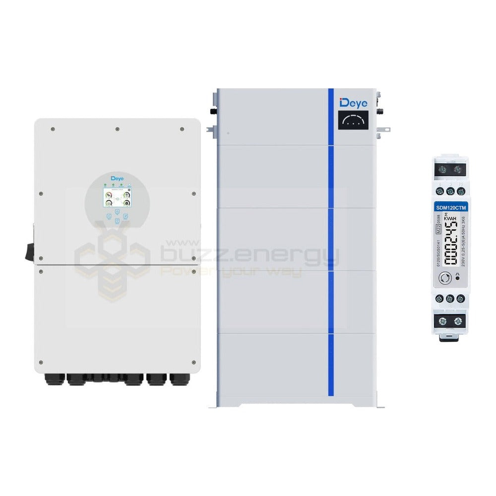 Deye SUN-16K-SG01LP1-AU 16kW + AI-W 20kW with SDM120CTM energy meter