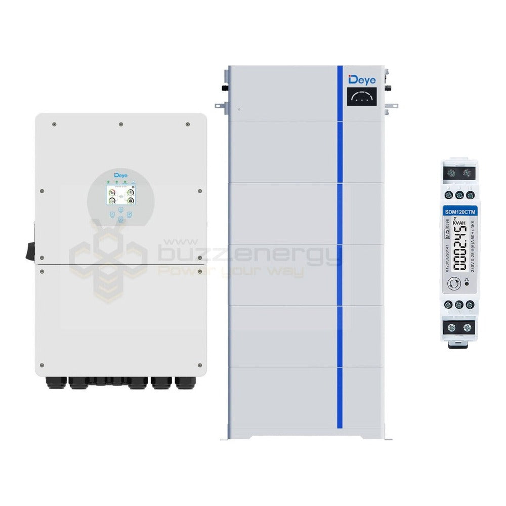 Deye SUN-16K-SG01LP1-AU 16kW + AI-W 25kW with SDM120CTM energy meter