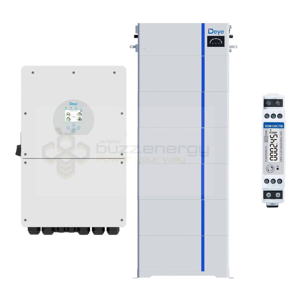 Deye SUN-16K-SG01LP1-AU 16kW + AI-W 30kW with SDM120CTM energy meter