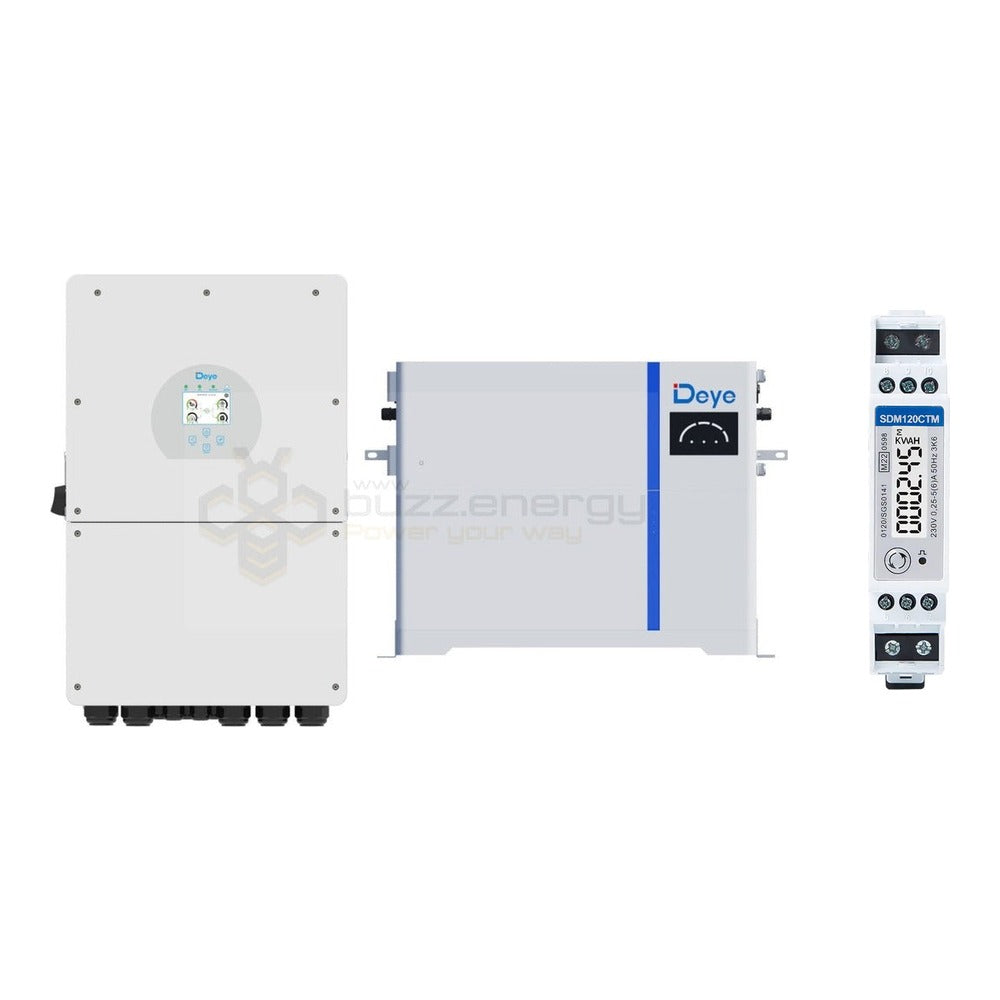 Deye SUN-16K-SG01LP1-AU 16kW + AI-W 5kW with SDM120CTM energy meter