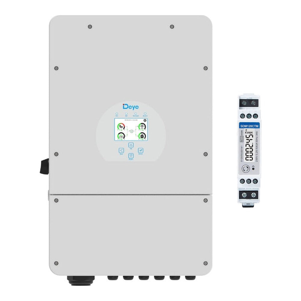 Deye SUN-10K-SG02LP1-AU-AM3 10kW Single Phase Hybrid Inverter With SDM120CTM Energy Meter