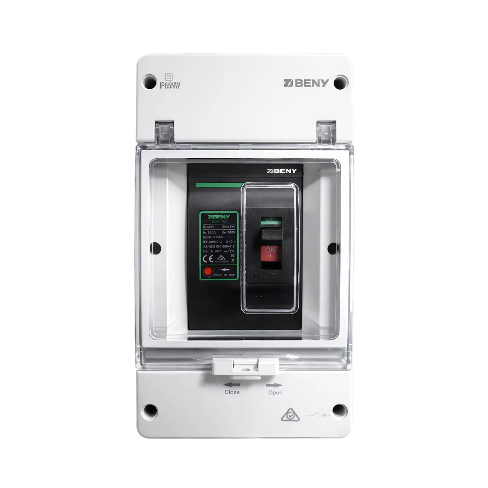 ZJ BENY BDM Series Moulded Case Circuit Breaker (MCCB) and IP65 Enclosure - 125A, 160200A, 250A