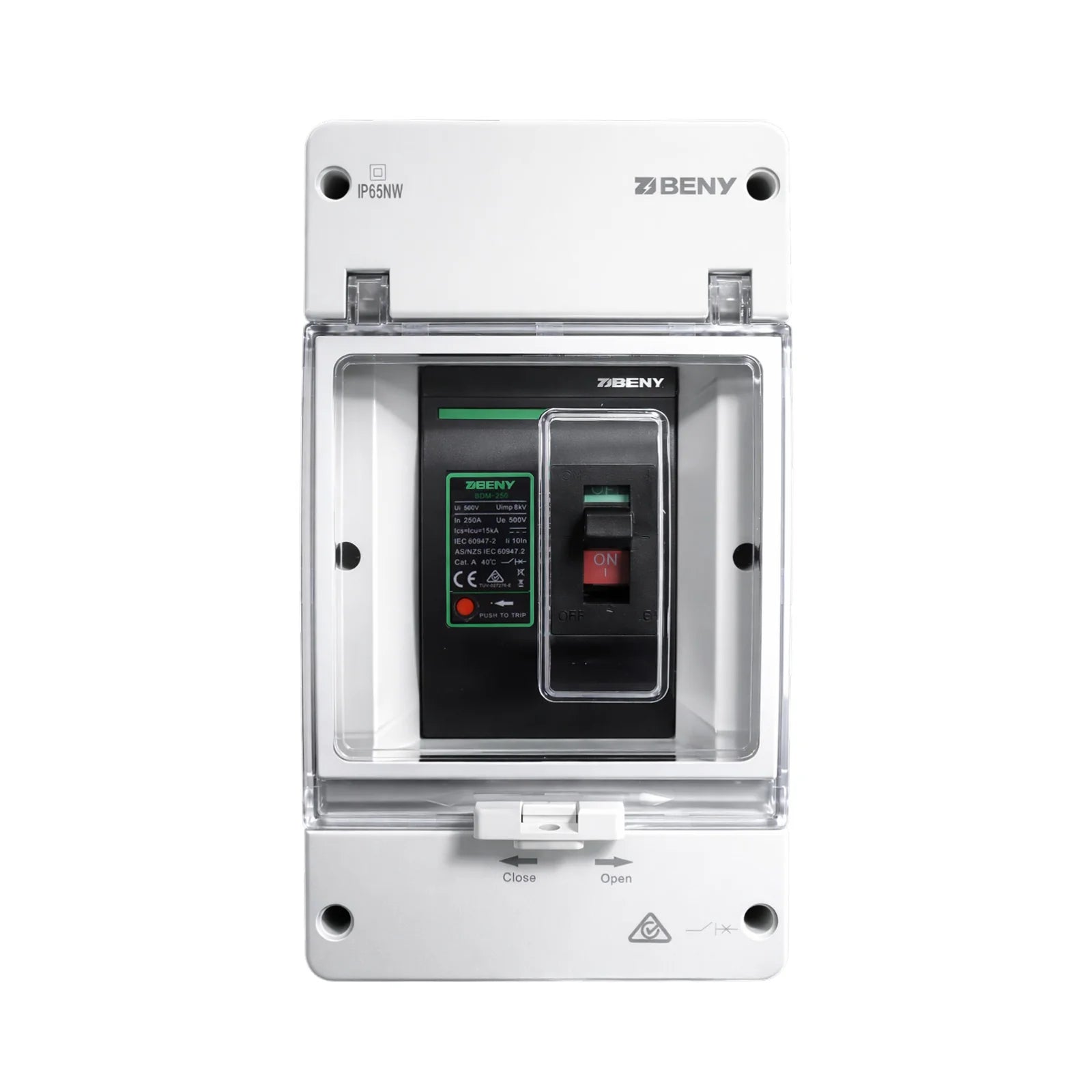 ZJ BENY BDM Series Moulded Case Circuit Breaker (MCCB) and IP65 Enclosure - 125A, 160200A, 250A