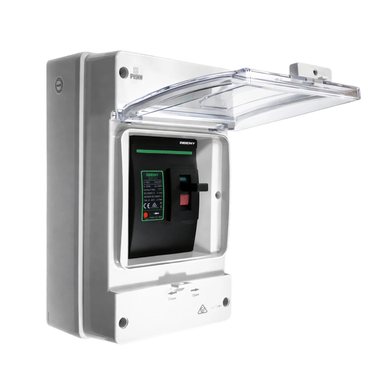 ZJ BENY BDM Series Moulded Case Circuit Breaker (MCCB) and IP65 Enclosure - 125A, 160200A, 250A